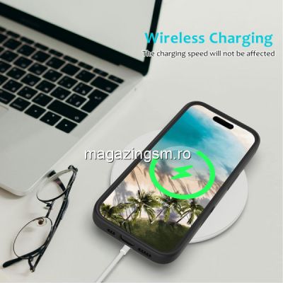 Husa iPhone 16 Plus Silicon Neagra