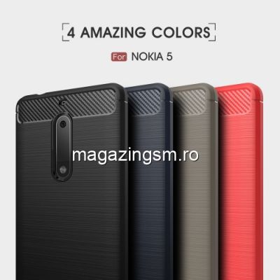 Husa Nokia 5 Neagra Carbon