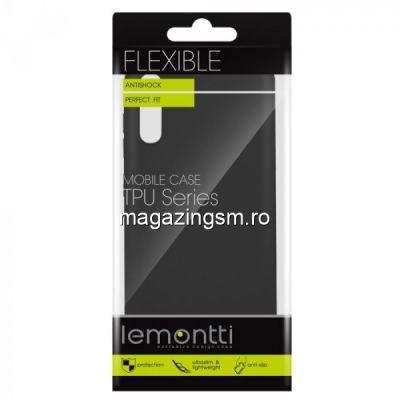 Husa Samsung Galaxy A70 Lemontti Silicon Silky Negru