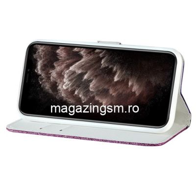 Husa Telefon iPhone 13 Pro Max Flip Cu Stand Mov