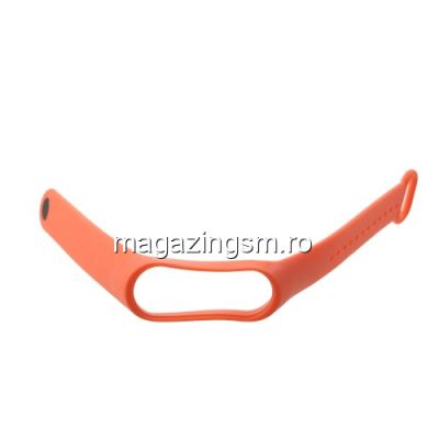Husa Tip Curea Ceas Xiaomi Mi Band 3 TPU Portocalie