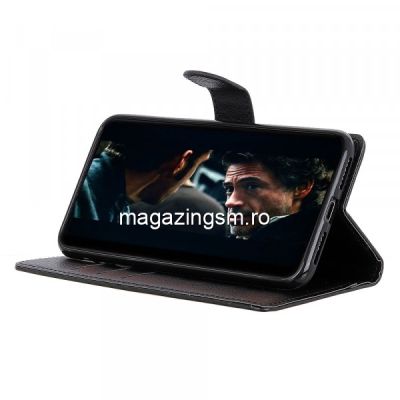 Husa ZTE Blade A3 2020 Flip Cu Stand Neagra