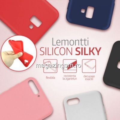 Lemontti Husa Silicon Silky Samsung Galaxy J7 (2017) Negru