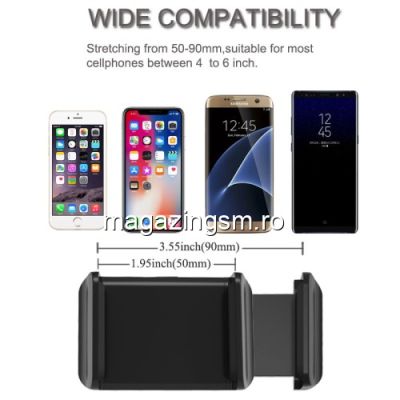 Suport Telefon Auto Pentru Oglinda Retrovizoare Huawei Mate 20 Negru
