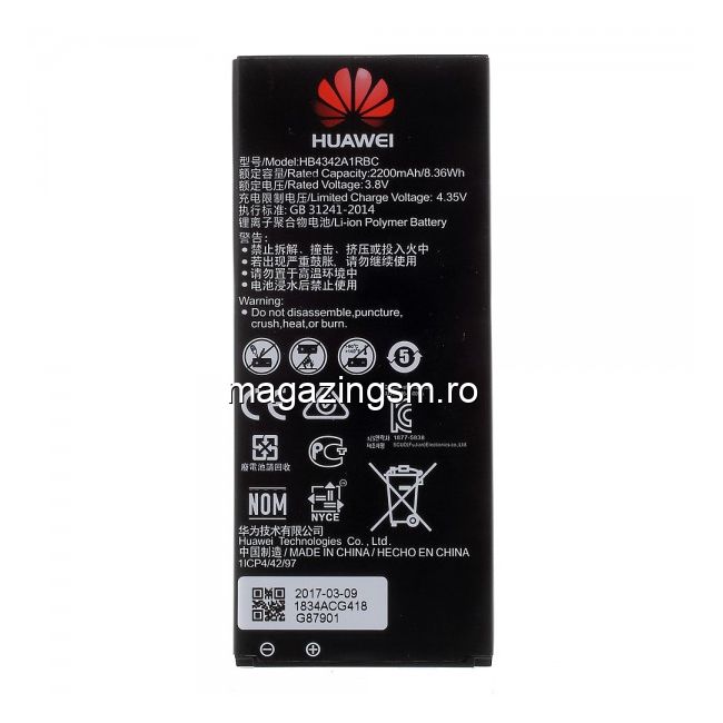 Acumulator Huawei Y5 II/Honor 5/Honor Play 5/Honor 5 Play HB4342A1RBC