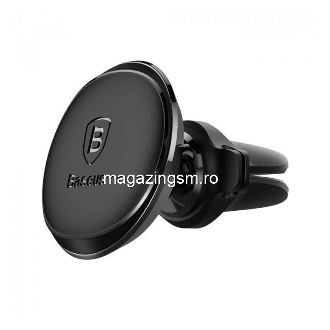 Baseus Suport Auto Magnetic Air Vent Black (rotatie 360°, cable clip, prindere la sistemul de ventilatie)