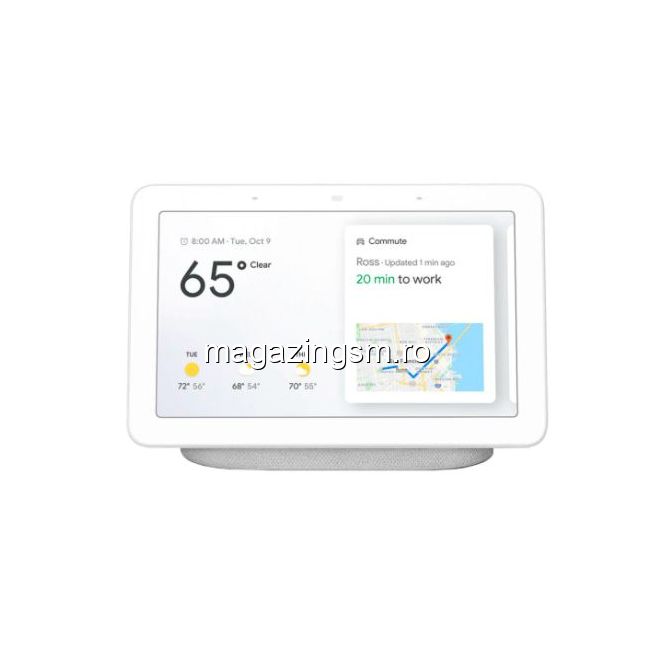 Boxa inteligenta Google Nest Hub, ecran, Alb