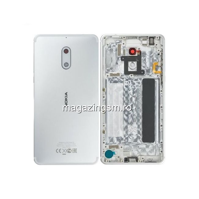 Carcasa Nokia 6 Originala Argintie
