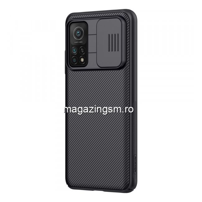 Husa telefon NILLKIN Xiaomi Mi 10T 5G / Mi 10T Pro 5G Dura Cu Protectie Camera Neagra
