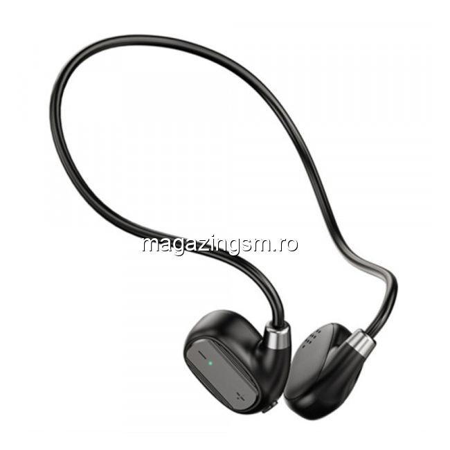 Casti Wireless Bluetooth Sport Negre