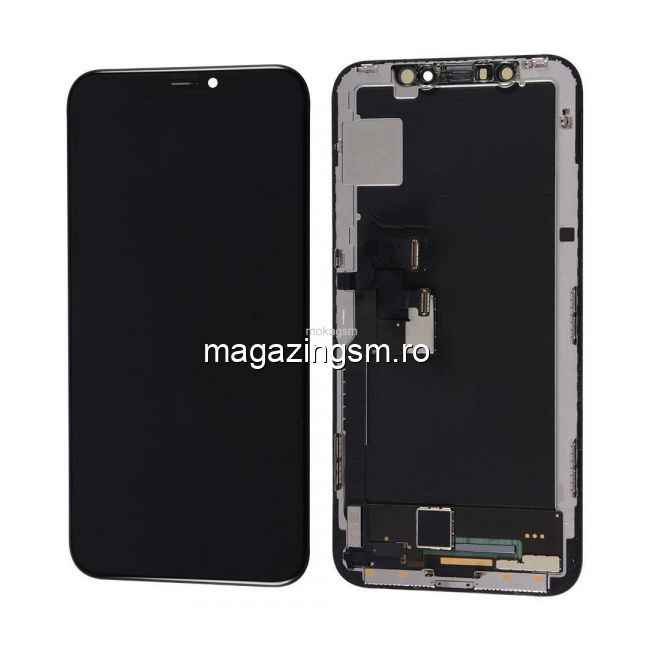 Display cu touchscreen Apple iPhone 11 Pro, OLED, Negru
