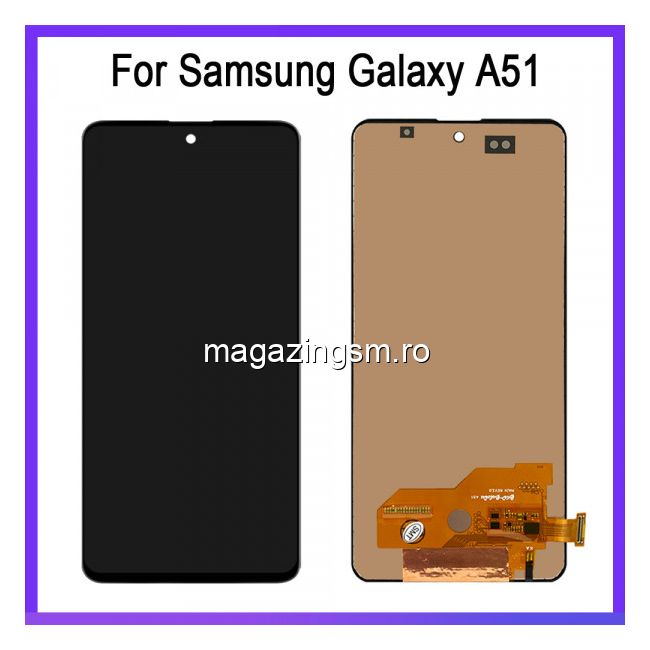 Display Samsung Galaxy A51 A515 Compatibil TFT Fara RAMA Negru