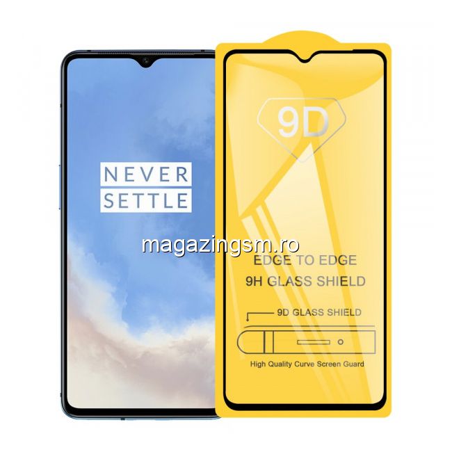 Folie De Protectie Cu Acoperire Completa Pentru OnePlus  7T Neagra