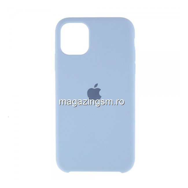 Husa iPhone 12 Mini Silicon Albastru Deschis