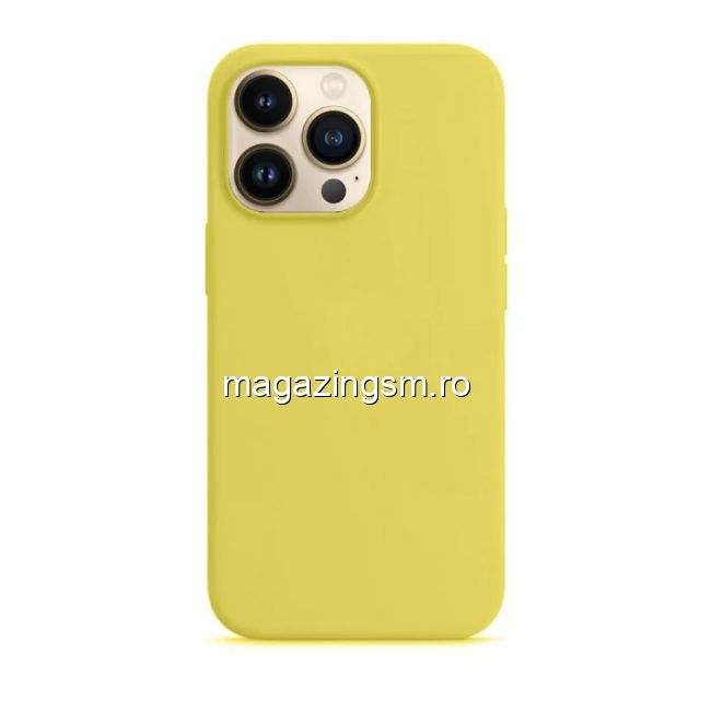 Husa Telefon iPhone 13 Pro Silicon Yellow