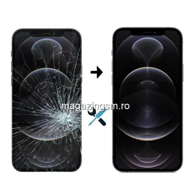 bath juice painter Inlocuire Geam Sticla Display Ecran iPhone 12 Pro Max Pret