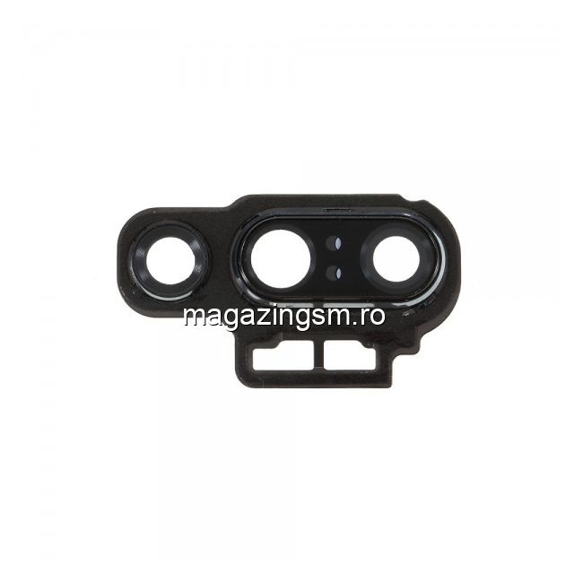 Ornament Camera Spate Cu Geam Huawei P20 Pro Argintiu