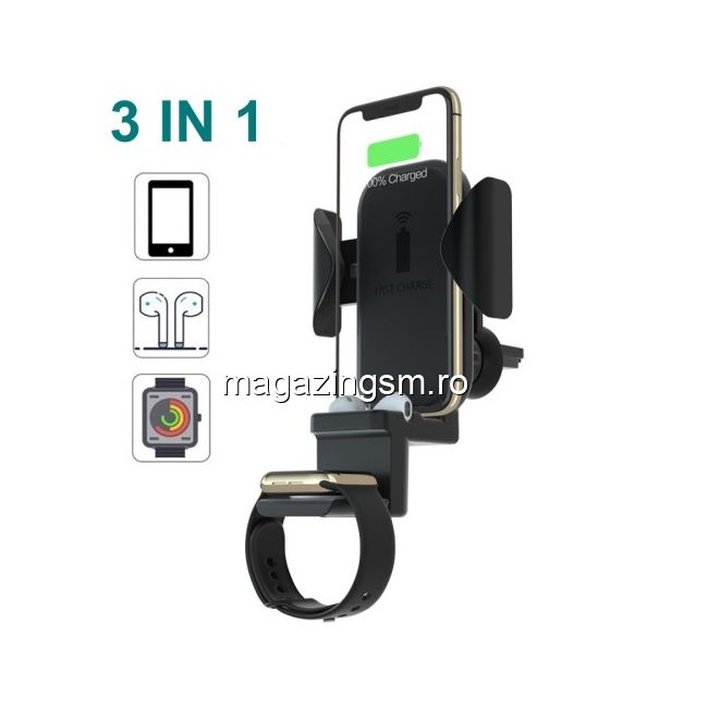 Archeology Mexico Jug Suport Auto Cu Incarcator Wireless 3 in 1 Apple Watch Apple AirPods iPhone Samsung Huawei Pret Archeology Mexico Jug Suport Auto Cu Incarcator Wireless 3 in 1 Apple Watch Apple AirPods iPhone Samsung Huawei Pret