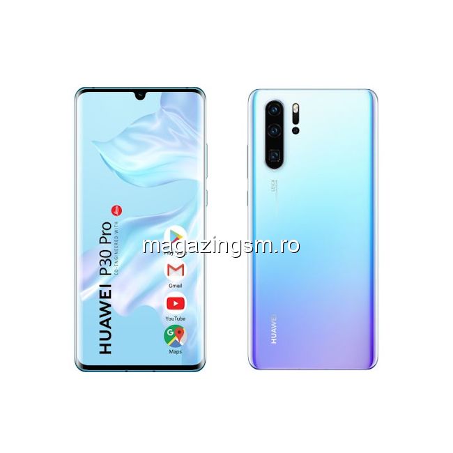 Telefon mobil Huawei P30 Pro, Dual SIM, 256GB, 8GB RAM, 4G, Breathing Crystal